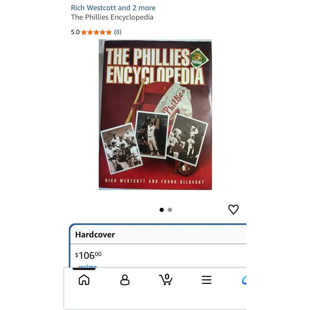 The‎ New Phillies Encyclopedia Philadelphia Phillies History Book 799 Pages